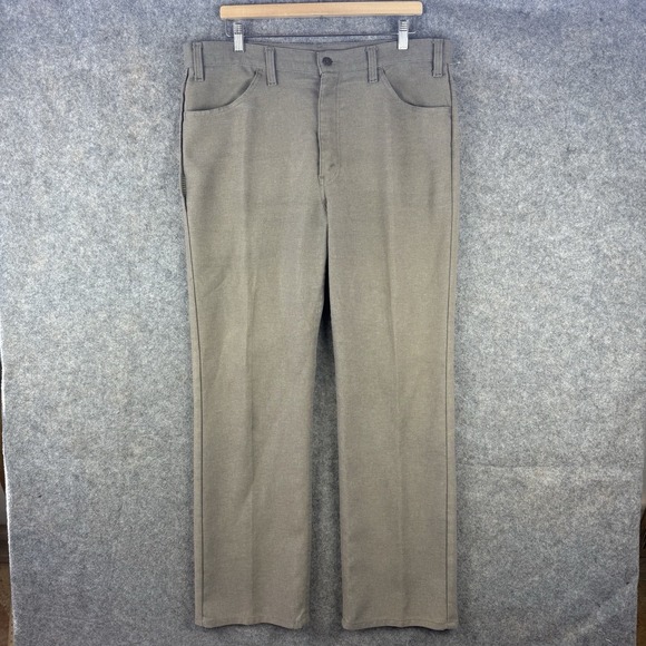 Levi's Other - VTG 80s Levis Pants Mens 38x31 Beige 517 Sta Prest Talon Zip Ranchwear Bootcut